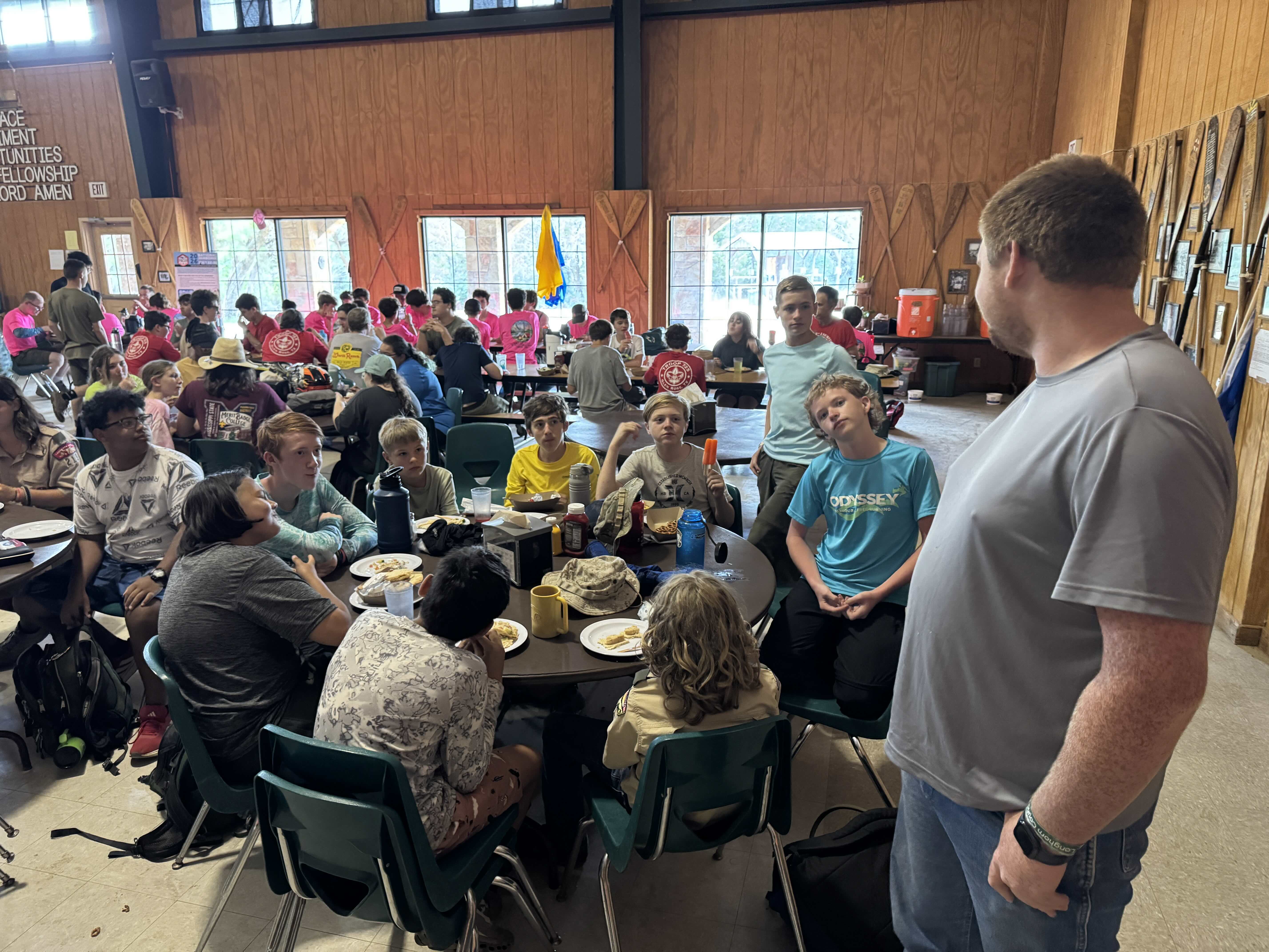 Scouts at summer camp