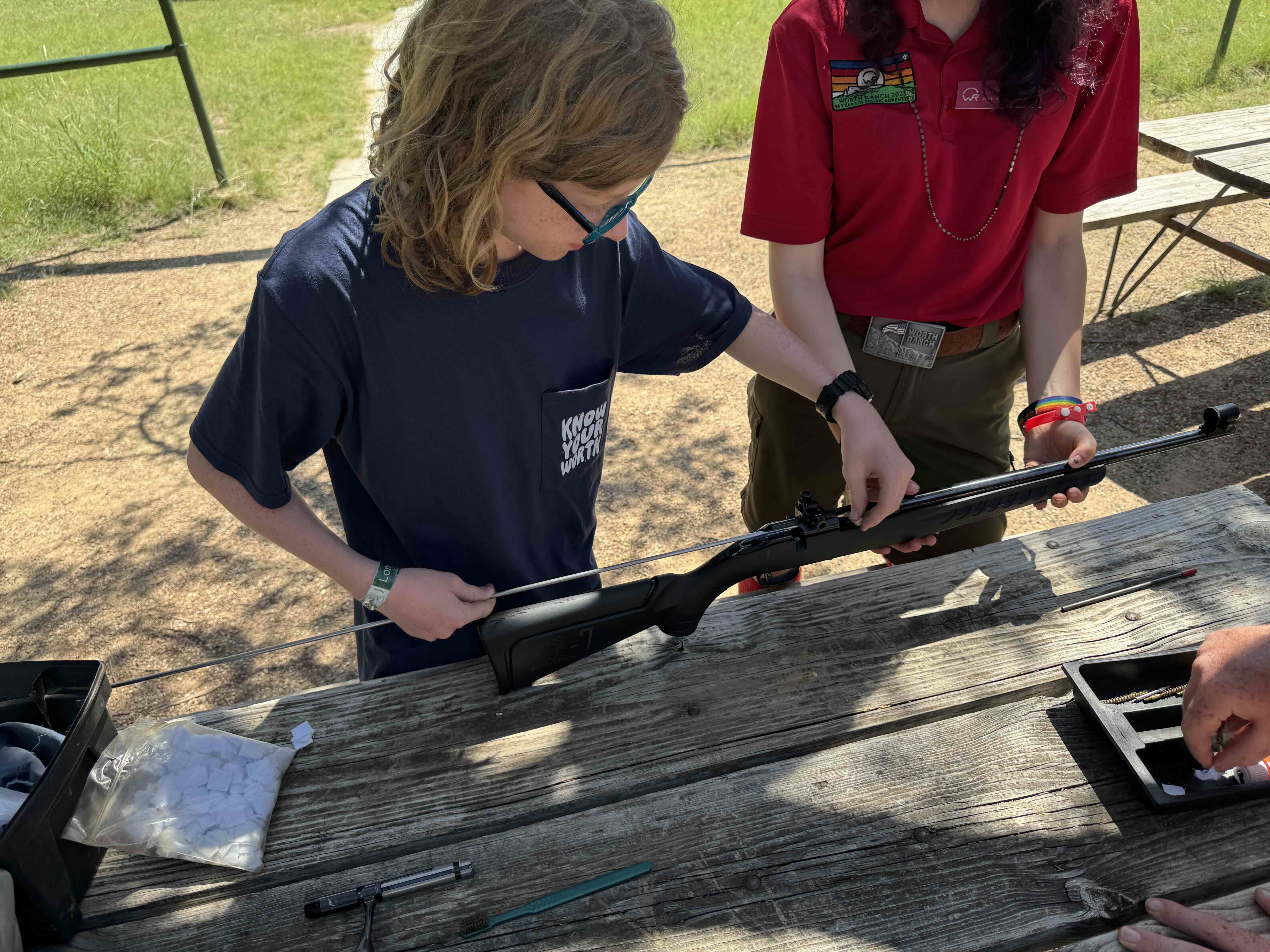 Scouts doing service