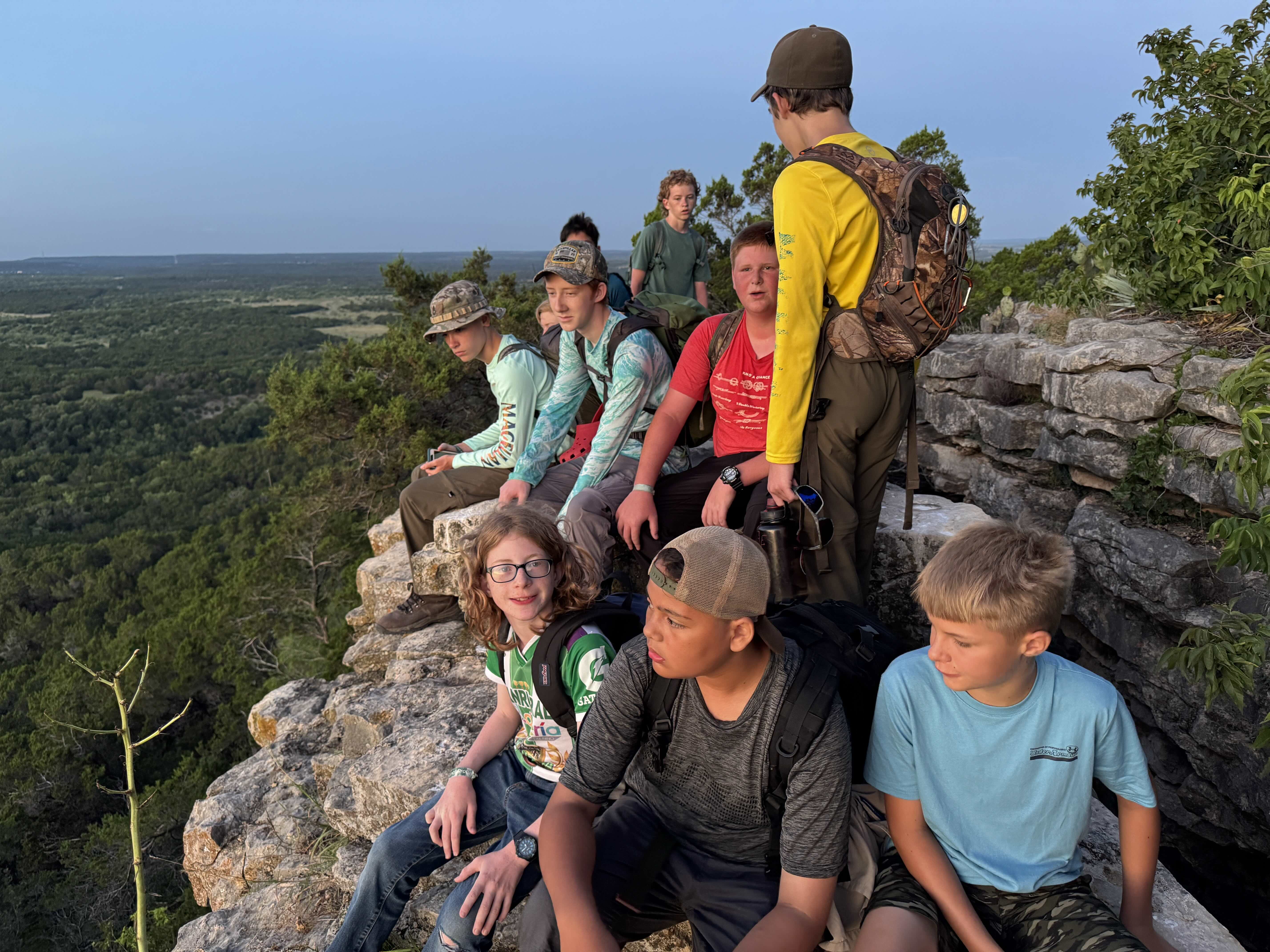 Troop 232 Scouts on an outdoor adventure